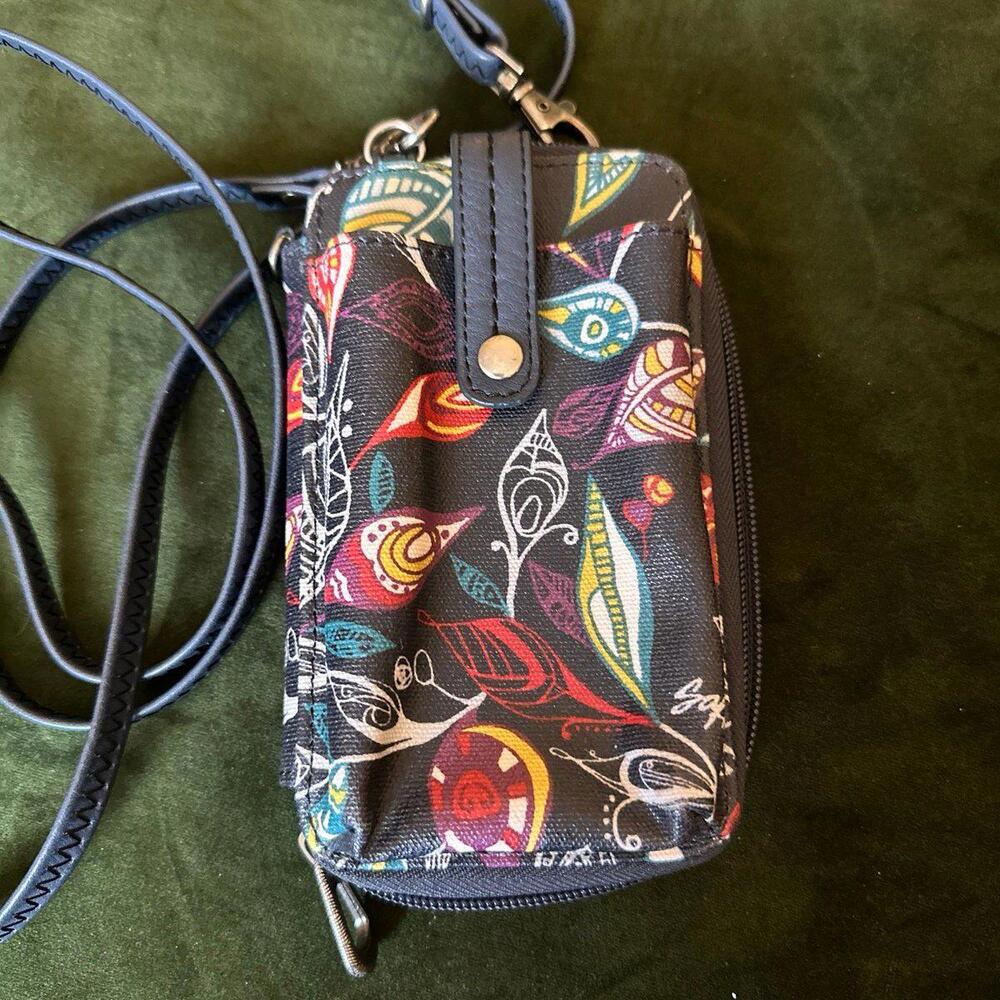 Sakroots Crossbody Wristlet Cell Phone Mini Purse